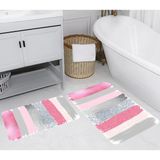 Rovigo Home Dijital Baskılı 2'li Banyo Paspas Takımı RVG5261 - Pembe