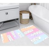 Rovigo Home Dijital Baskılı 2'li Banyo Paspas Takımı RVG5263 - Pembe