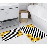 Rovigo Home Dijital Baskılı 2'li Banyo Paspas Takımı RVG5269 - Sarı