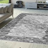 Rovigo Home RVG1633-SD241 Dijital Baskı Kaymaz Taban 100x150 cm Salon Halı