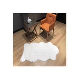 Rovigo Tüy Dökmez Tavşan Tüyü Post Halı Beyaz RVG6003TK, Beyaz, 80 x 150