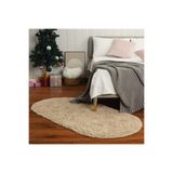 Rovigo Tüy Dökmez Tavşan Tüyü Post Halı Camel RVG6002VL, Camel, 80 x 150