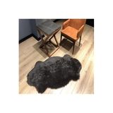 Rovigo Tüy Dökmez Tavşan Tüyü Post Halı Siyah RVG6000CK, Siyah, 160 x 120