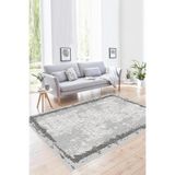 Rovigo Yıkanabilir, Baskılı, Kaymaz Taban Salon, Mutfak, Yatak Odası Halı ve Yolluk RVGHM0010, Gri, 80 x 150