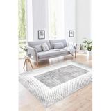 Rovigo Yıkanabilir, Baskılı, Kaymaz Taban Salon, Mutfak, Yatak Odası Halı ve Yolluk RVGHM0019, Gri, 100 x 150