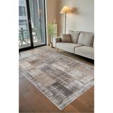 Rovigo Yıkanabilir, Baskılı, Kaymaz Taban Salon, Mutfak, Yatak Odası Halı ve Yolluk RVGHM0022, Bej, 100 x 200
