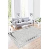 Rovigo Yıkanabilir, Baskılı, Kaymaz Taban Salon, Mutfak, Yatak Odası Halı ve Yolluk RVGHM0023, Gri, 120 x 300