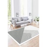 Rovigo Yıkanabilir, Baskılı, Kaymaz Taban Salon, Mutfak, Yatak Odası Halı ve Yolluk RVGHM0024, Beyaz, 80 x 200
