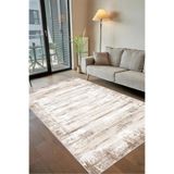 Rovigo Yıkanabilir, Baskılı, Kaymaz Taban Salon, Mutfak, Yatak Odası Halı ve Yolluk RVGHM0025, Bej, 100 x 150