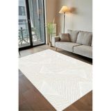 Rovigo Yıkanabilir, Baskılı, Kaymaz Taban Salon, Mutfak, Yatak Odası Halı ve Yolluk RVGHM0026, Bej, 180 x 300