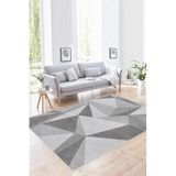 Rovigo Yıkanabilir, Baskılı, Kaymaz Taban Salon, Mutfak, Yatak Odası Halı ve Yolluk RVGHM0027, Gri, 50 x 80