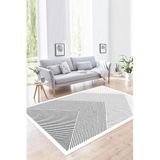 Rovigo Yıkanabilir, Baskılı, Kaymaz Taban Salon, Mutfak, Yatak Odası Halı ve Yolluk RVGHM0028, Beyaz, 100 x 300