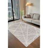 Rovigo Yıkanabilir, Baskılı, Kaymaz Taban Salon, Mutfak, Yatak Odası Halı ve Yolluk RVGHM0034, Bej, 180 x 250