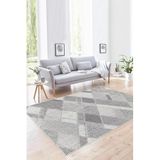 Rovigo Yıkanabilir, Baskılı, Kaymaz Taban Salon, Mutfak, Yatak Odası Halı ve Yolluk RVGHM0035, Gri, 80 x 150