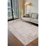 Rovigo Yıkanabilir, Baskılı, Kaymaz Taban Salon, Mutfak, Yatak Odası Halı ve Yolluk RVGHM007, Bej, 100 x 150