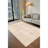 Rovigo Yıkanabilir, Baskılı, Kaymaz Taban Salon, Mutfak, Yatak Odası Halı ve Yolluk RVGHM037, Bej, 80 x 150