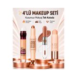 ROWENAROSE 4.LÜ MAKYAJ SETİ GÖZ ALTİ KAPATİCİ-HIGHLIGHTER-RUJ-STICK KONTÜR