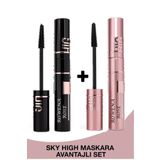 ROWENAROSE Sky High Maskara Pembe & Sky High Maskara Siyah Mascara Set