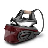 Rowenta Force Pro 350 Buharlı Ütü İstasyonu, 2400 Watt, 6,4 Bar, 120 G/Dk Buhar Çıkışı, 2 Dakika Isıtma Süresi, Hassas Uç, Enerji Tasarrufu, Dikey Buhar Düzleştirme, Siyah/Koyu Kırmızı, Vr7443f0