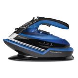 Rowenta Freemove Kablosuz Buharlı Ütü, 2400W, 27 G/Dk Sürekli Buhar Çıkışı, 115 G/Dk Şok Buhar, Kablosuz Teknoloji, Ergonomik Tasarım, Mavi/Siyah, De5010