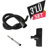Rowenta RB 720 3'Lü Set Hortum Emici Başlık Teleskopik Metal Boru