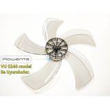 Rowenta Vu 5540 Modele Uyumlu Vantilatör Pervanesi 16inç 5 Kanat 38cm Füme Renk Pls