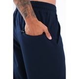 Rowinger Modal Interlock Kumaş Nakış Logolu Paçası Lastikli Erkek Jogger Eşofman Altı - 3XL - Lacivert