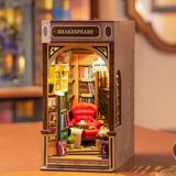 ROWOOD Kitap Nook Kiti, DIY Minyatür Ev, LED Işıklı Bulmaca Modeli Yapı Kitleri, Noel için Yapılacak Yetişkinler için En İyi Ev Dekoru ve Hediyeler, TGB07-LAT