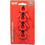 Rox 0146 Yaylı Mandal Tip Kıskaç Işkence 25 mm (4 Lü) - Kırmızı
