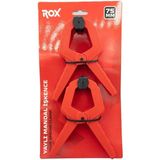 Rox 0149 Yaylı Mandal Tip Kıskaç Işkence 75 mm (2 Li) - Kırmızı