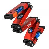 Rox 0176 Profesyonel Mıknatıslı Alüminyum Katlanır Su Terazisi 70 Cm