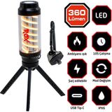 Rox 0265 Ambians 360 Lümen Işıklı Şarjlı Kamp Feneri