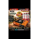 Rox Camping 0189 Turuncu Portatif Kamp Ocak 3lü Gaz Hediyeli