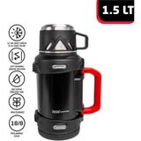 Rox Campıng 1.5 Lt Kamp Termos - Siyah