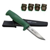 Rox Camping Bushcraft Eco Paslanmaz Çelik Kamp Bıçağı (Yeşil)