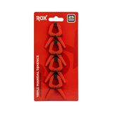 ROX Kırmızı 25 mm İşlenmiş Ahşap Yaylı Mandal Tip Kıskaç İşkence