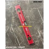Rox Pro 50CM Mıknatıslı Terazi Hassas Su Terazisi Alüminyum Usta Terazisi - Kırmızı
