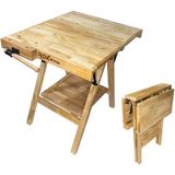 Rox Wood 0338 Mengeneli Katlanır Ahşap Marangoz Çalışma Tezgahı - Tezgah en: 78 cm