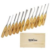 Rox Wood 9092 Ahşap Oyma 12 Parça Ahşap Kutulu Iskarpela Seti