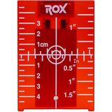 Rox Wood Rox 0273 Profesyonel Kalite Lazer Hedef Kartı Plakası 104X74 mm Çelik Malzeme