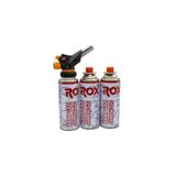 Rox WS-509C Bütan Gaz Torch Kamp Pürmüz Seti 3 Tüp Kartuşlu