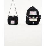 Roxbros Kawaii 2'li Okul Çantası Seti Ilkokul Sırt Çantası + Termal Beslenme Çantası - Siyah - 42X35 cm