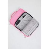 Roxbros Macbook Air Pro M2, M1, Ipad, Laptop, Notebook, Tablet Kılıfı, 13'' 14'' Uyumlu Taşıma Çantası - Pembe