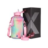 Roxform Suluk Matara 2200 ml, Premium PP Malzeme, Sağlıklı BPA & BPS İçermez, Kılıflı, Çift Kapaklı, Koku Yapmaz, Sızdırmaz ve Dayanıklı (RENKLİ)