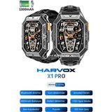 Roxiva Harvox X1 Pro Tank Outdoor Dayanıklı Akıllı Saat/su Geçirmez/amoled EKRAN/1000MAH - Siyah
