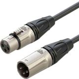 Roxtone RX-K12107 7 Metre XLR Erkek - XLR Dişi Mikrofon Kablosu