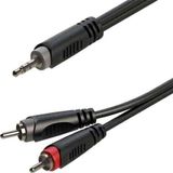 Roxtone RX-K12901A 1 mt 3.5 mm Stereo Çift RCA Gitar Ses Kablo