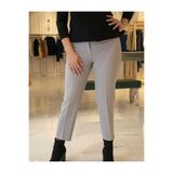 ROXXLEN Büyük Beden Kadın Addys Pantolon, Gri, Belirtilmemiş, Poliviskon, Düz, Casual/Günlük, Rahat Kesim