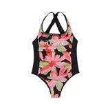 Roxy Active RG One Piece Kız Çocuk Mayo, 14, ERGX103207, ANTHRACITE THE MOVES FLORAL, Kız Çocuklar