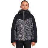 Roxy Free Jet Block Kız Çocuk Siyah Snowboard Ceketi - Renkli - 12 Yaş